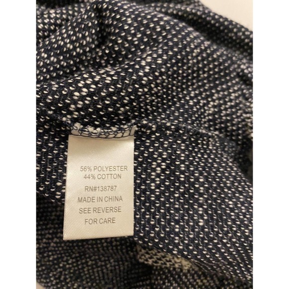 Women’s Signature Studio Size Medium Swing Front Blue Gray Cardigan - Picture 6 of 6